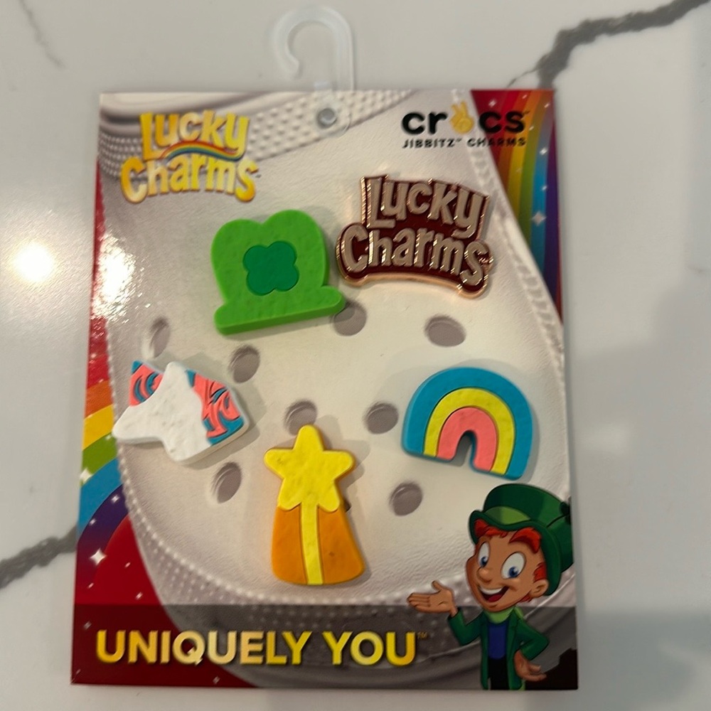 Lucky Charms Crocs jibbitz shoe charms kids NWT sold out!